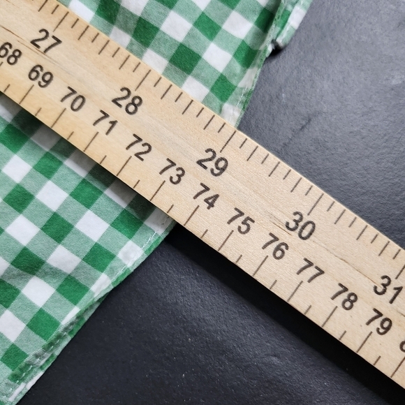 J. Crew Kelley Green Gingham Button Down 100% Cotton Men's Large Shirt - Picture 7 of 11